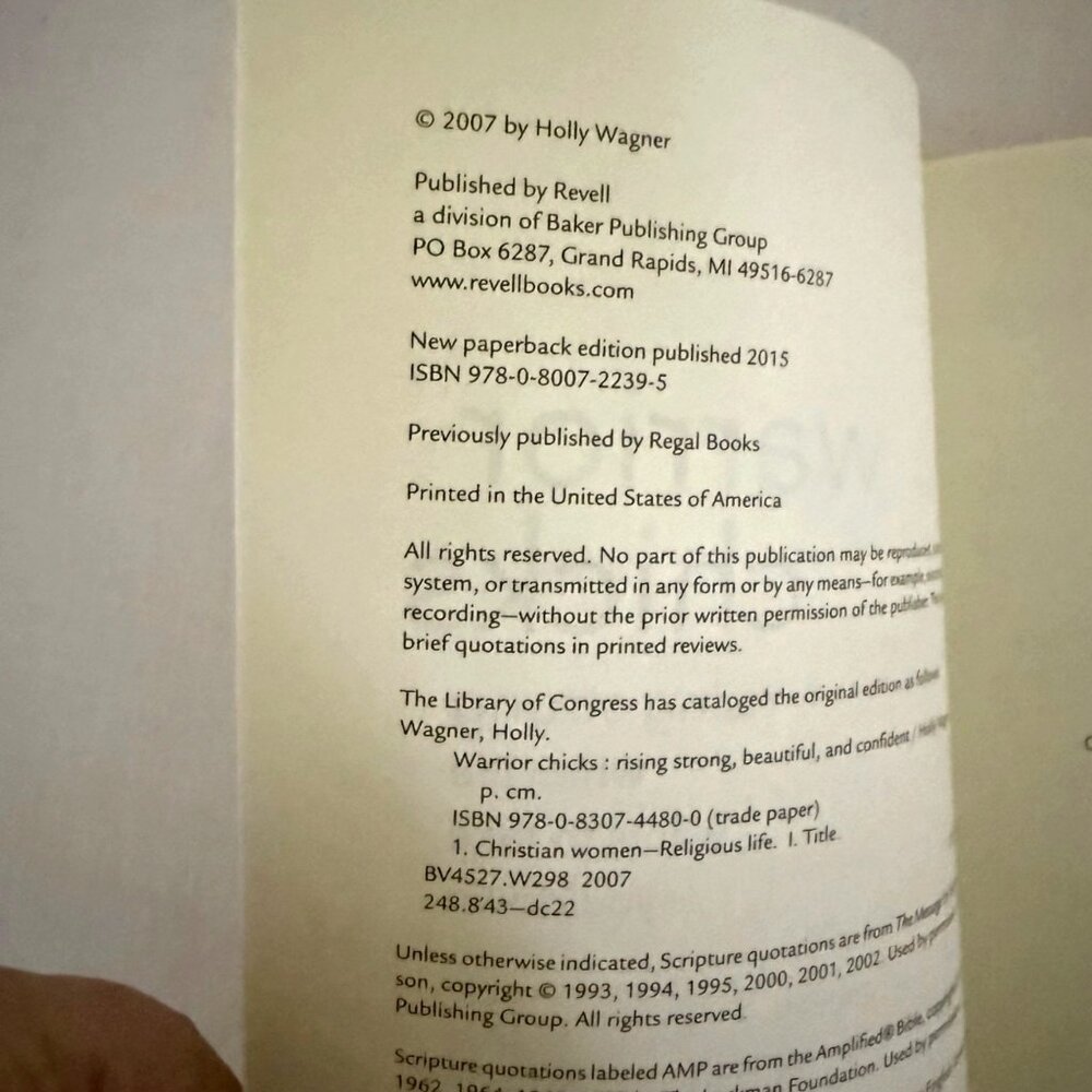 Warrior Chicks Book Holly Wagner Paperback Book 2015 Inspirational Self Help - Picture 4 of 7